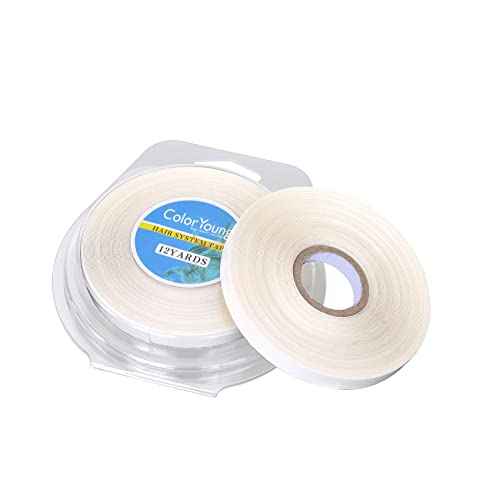 5/16"(0.8cm)*12 Yards Tape for Tape in Hair Extensions Double Sided Hair Extension Tapes for Hair Extension (White)
