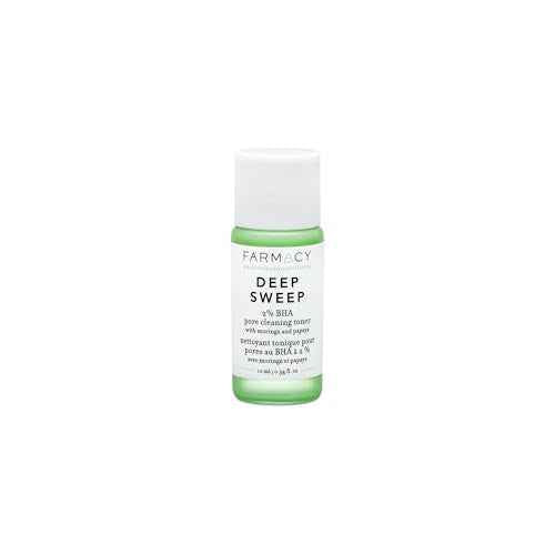 Farmacy 2% Salicylic Acid Toner for Face - Deep Sweep Gentle BHA Exfoliant for Oily Skin - Refines Texture with Papaya Enzymes & Moringa Water for a Healthy-Looking Complexion (10ml)