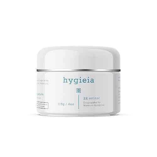 Hygieia + Encapsulated 2% Retinol Cream, 4oz ? Liposomal Anti-Wrinkle Cream for Face, Neck & Body ? Fast & Deep Cellular Absorption ? Day or Night Cream for Firming, Lifting & Repairing Aging Skin
