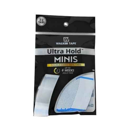 Ultra Hold Mini Tabs - Durable Double Sided Hair Wig Tape - Long Lasting Water & Heat Resistant - 72 Tabs per Pack