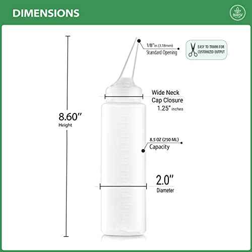 Bar5F Applicator Bottle with Angled Tip 8.5 ounce (Pack of 3)