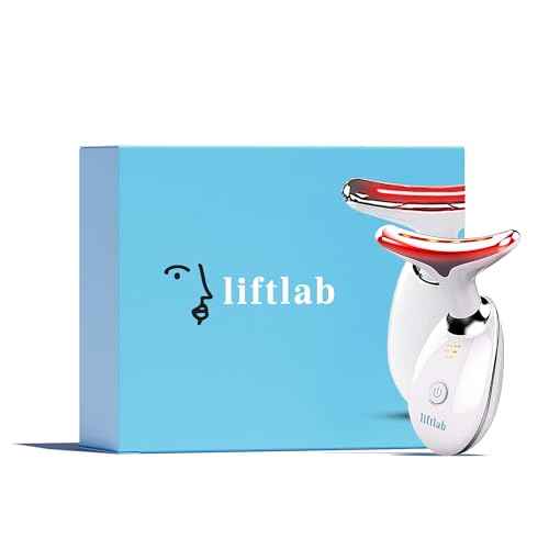 Red Light Therapy Face & Neck Massager ? LiftLab 3-in-1 LED Sculptor with Blue & Green Modes ? Jawline & Double Chin Tightening, Wrinkle & Spot Care -Improved Battery