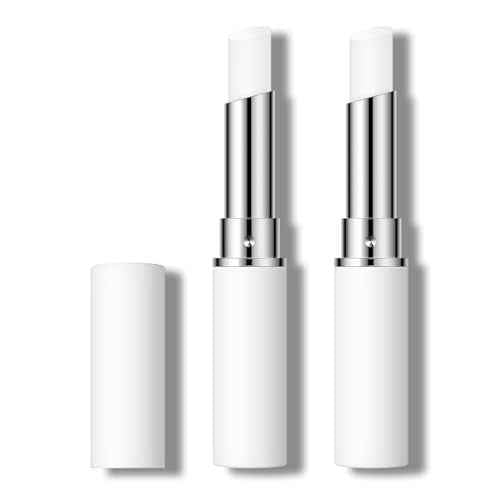 KYDA 2 Pcs Lip Primer, Colorless Tint, Smoothes and Refines Lips, Moisturizing Primer for Lips, Sheer Lightweight Lip Base, Lipstick Primer & Daily Lips Balm
