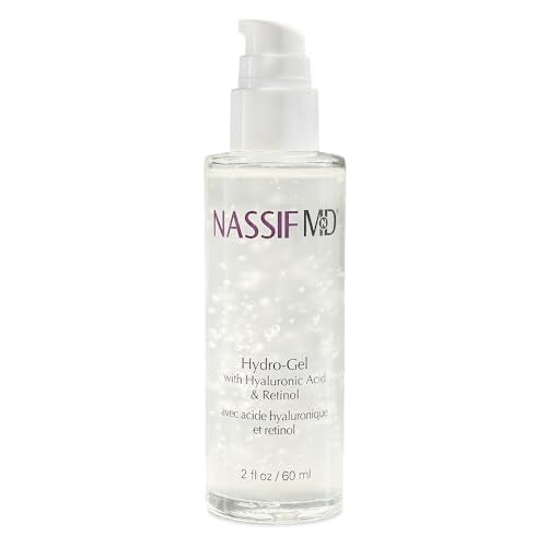 NassifMD Hydro-Gel with Hylauronic Acid Moisturizer, Salicylic Acid Serum, Retinol Serum for Face