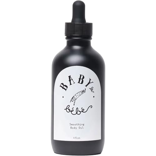 Organic Body Oil Infused with Clary Sage, Rosemary, Bergamot & Basil- Deep Hydration & Nourishing Vegan Moisturizer- 100% Natural & Fast Absorbing - Soothes Dry, Sensitive Skin- 4 fl oz