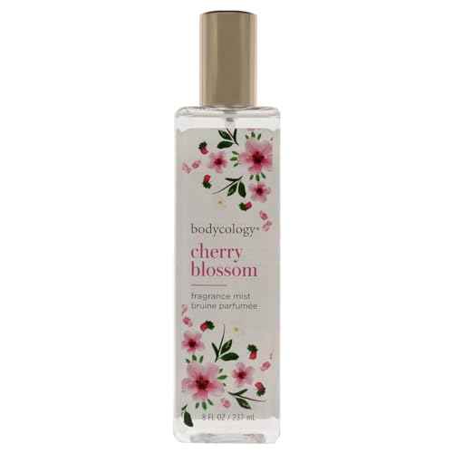 NC 8 oz Fragrance Mist Spray Perfume for Women Bodycology Cherry Blossom Cedarwood And Pear Perfume By Bodycology Fragrance Mist Spray (Good luck)