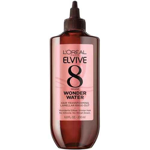 L¡¯Oreal Paris Elvive 8 Second Wonder Water Lamellar, Rinse out Moisturizing Hair Treatment for Silky, Shiny Looking Hair, 6.8 FL; Oz