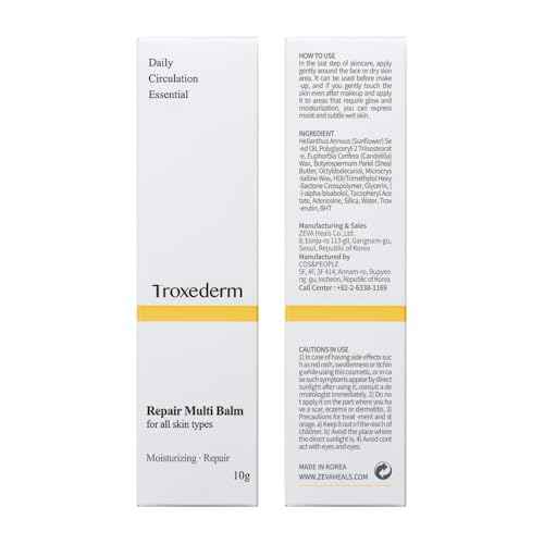 Repair Multi Stick ? Portable Korean Skincare Stick with Shea Butter, Sunflower Seed Oil, Troxerutin & Adenosine, Moisturizing Care for On-the-Go Use, 0.35oz (10g)