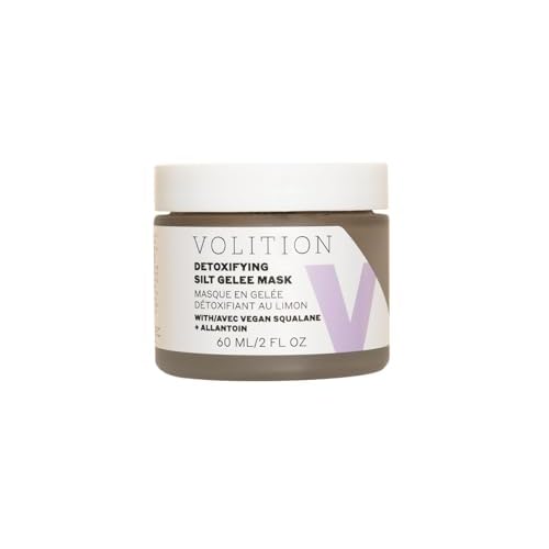 Volition Beauty Detoxifying Silt Gel?e Mask with Vegan Squalane + Allantoin 60ml/2oz - Detoxifies, Smoothes, Hydrates