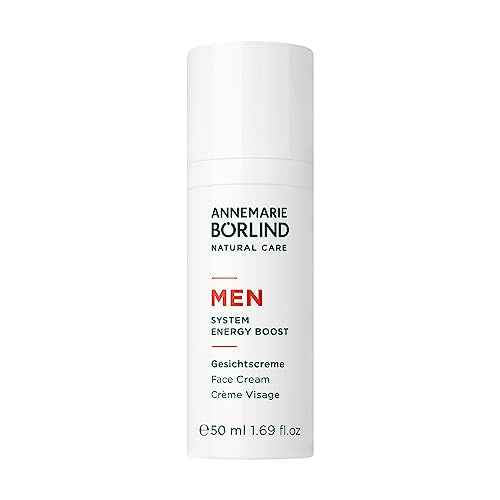ANNEMARIE B?RLIND - MEN SYSTEM ENERGY BOOST Face Cream - energizing, nourishing & firming facial care, with organic juniper extract & Aloe Vera, vegan, 1.69 Fl. Oz.