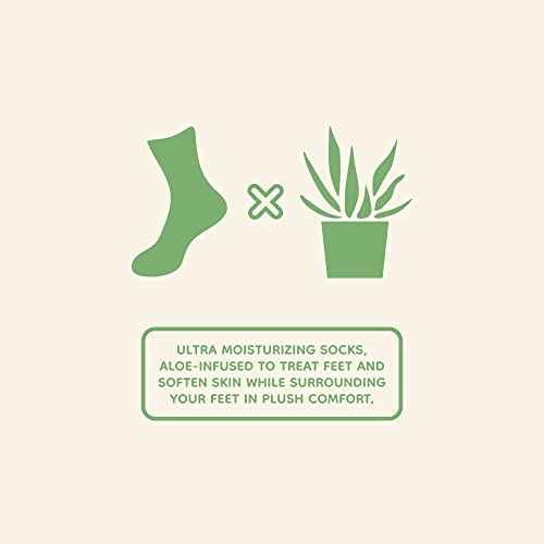 BambooMN Women's X-Large Fuzzy Soft Aloe Infused Nylon Spa Socks, Assortment A, 3 Pairs