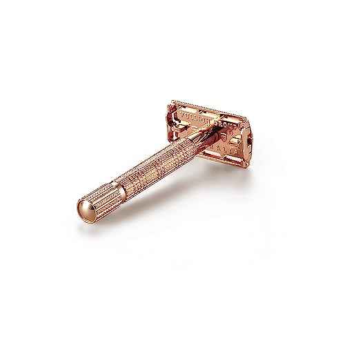 VIKINGS BLADE Safety Razor for Women + 5 Swedish Steel Blades. Quick Release Head, Double Edge. Smooth, Reusable, Recyclable (Model: Eva)