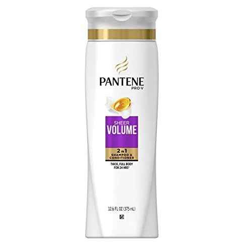 Pantene Pro-V 2 in 1 Shampoo & Conditioner, Sheer Volume with Collagen, 12.6 Ounce