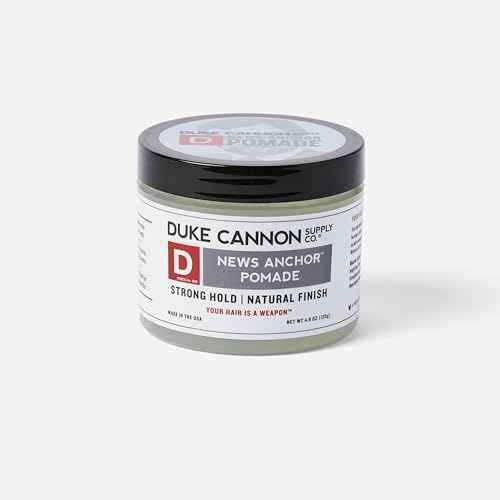 Duke Cannon News Anchor Hold Pomade - Strong Hold & Natural Finish (Pack of 2, 4.6 oz.)