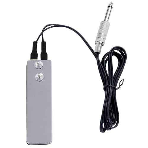 Tattoo Foot Pedal Switch,Mini Flat Stainless Steel Pedal Tattoo Machine Metal Tattoo Power Switch Tattoo Power Supply For Tattoo Power Machine Guns Tattoo Kits Tattoo Supplies
