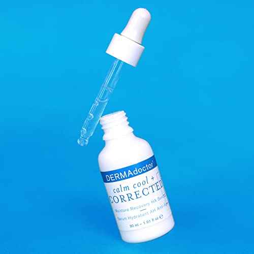 DERMAdoctor Hyaluronic Acid Moisturizer for Face ? Hydrating Niacinamide Face Serum with Vitamin C ? Dermatologist Formulated Hydrating Serum for Sensitive Skin, 1 fl oz