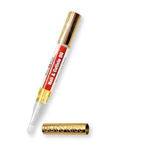 Bliss Kiss | 1 Fragrance Free | Nail Oil Cuticle Pen w/Vitamin E & Jojoba?Nail Strengthener Nail Growth Serum for Brittle Peeling Breaking Thin Nails