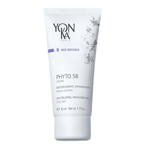 Yonka Phyto 58 PS Night Cream | Anti-Aging Vitamin E Face Moisturizer for Dry Skin | Anti-Wrinkle Night Treatment to Reduce Pores and Revitalize Skin | 1.73 oz