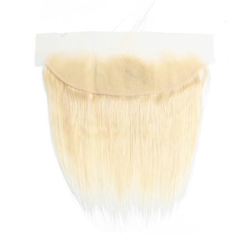 613 Blonde Lace Frontal 13X4 Transparent Hd Lace Human Hair Long Straight Ear To Ear Brazilian Virgin Remy Human Hair Free Part With Baby Hair Bleach Knots 24 Inch