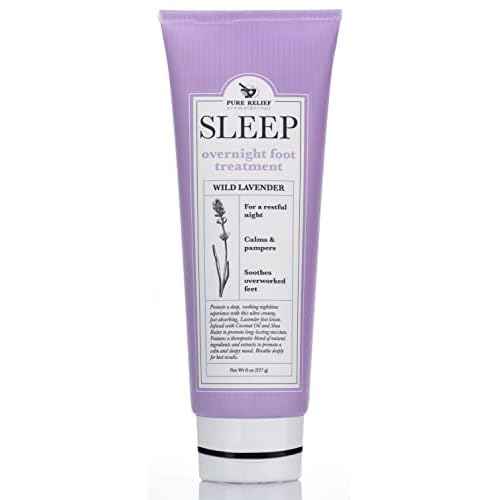 Relaxing Foot Lotion Moisturizer Cream For Dry Feet ? Lavender Foot Care Cream W/Shea Butter, Aloe, & Coconut Oil ? W/Soothing Scent, Pedicure Supplies, 8 Oz