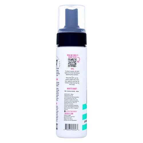 The Doux Multi-Use Mousse for Curly Hair Mousse Def Texture Foam for Styling, Curl Definition, Volume & Shine ? Curl Cream Alternative for Textured Hair & Natural Hair Styles