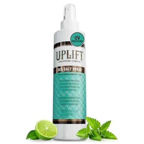 Uplift Provisions Company Sea Salt Spray - Versatile Texture Spray for Hair to Achieve Perfect Beach Waves, Amplify Curly Hair, or Boost Volume in Fine or Thin Strands - 5.5 oz