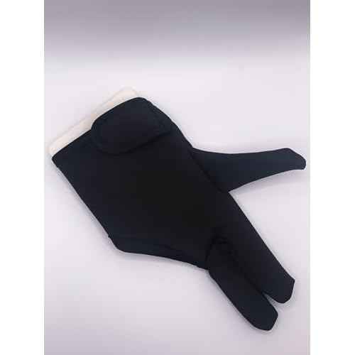 Heat Resistant Gloves for Hair Styling Curling, for Barber, Hair Straightening, Keratin Treatment, Curling, Flat Iron, 3 Fingers Glove Hairdressing, Hand Protective Glove, Black, 1 Pcs