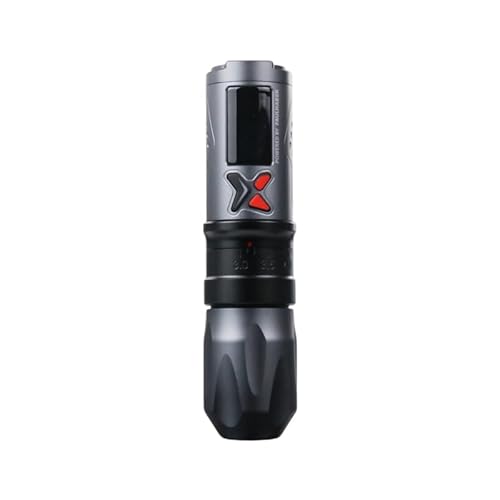 Xtreme X Pen Pro Wireless Tattoo Machine ? Adjustable Stroke 3.0?4.5mm, Faulhaber Motor, Smart Display, USB-C Rechargeable, UV Sterilizing Case, XTREME HUB App Compatible
