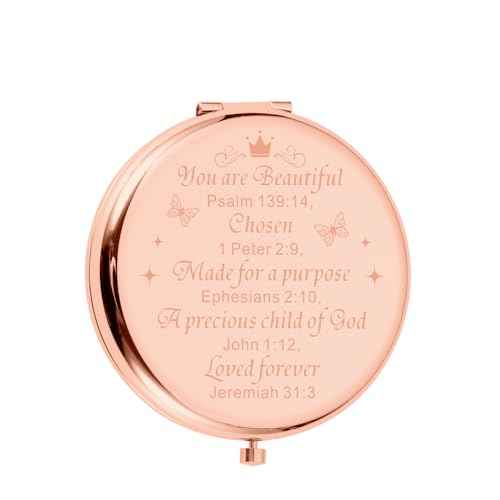 Dorm Room Essentials for Girls 8th Grade, Off to College Gifts Pocket Mirror for Teen Girls, Sweet 16 Gifts for Girl Teen Daughter, Wedding Engagement Gift for Daughter from Mom 6th 7th graders girl