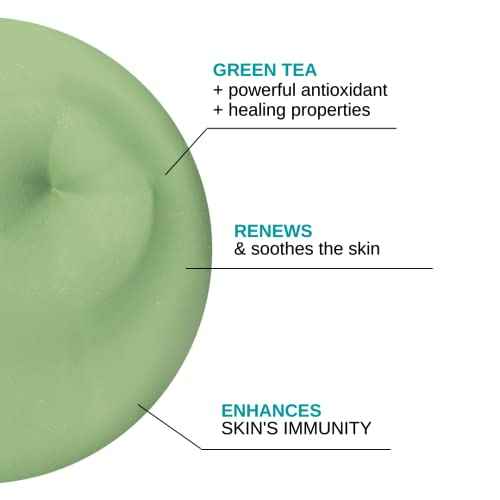 Bodipure Green Tea Body Mud Mask for Body - Rich in Powerful Antioxidants to Fight Free Radicals - Spa Quality Skin Rehydrating Treatment, 16 Ounce