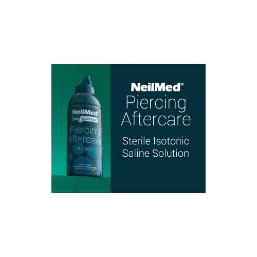 NeilMed NeilCleanse Piercing Aftercare, Fine Mist, 6.3 Fluid Ounce