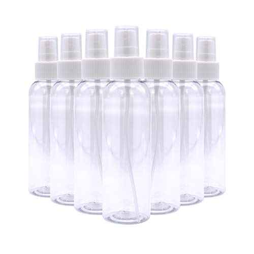 TRENDBOX 4oz Travel Size Spray Bottles, 48Pack Fine Mist Small Empty Plastic Spray Bottle, Leak Proof BPA-Free Travel Essentials Cosmetic Containers