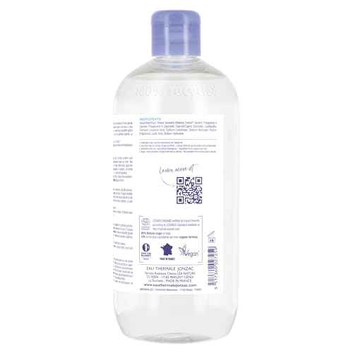 Eau Thermale Jonzac 99% Organic Micellar Water - Natural Eye & Face Makeup Remover - Hydrating With Thermal Spring Water - For Sensitive Skin - Non-Toxic - Agua Micelar Org?nica - 16.9 Fl Oz