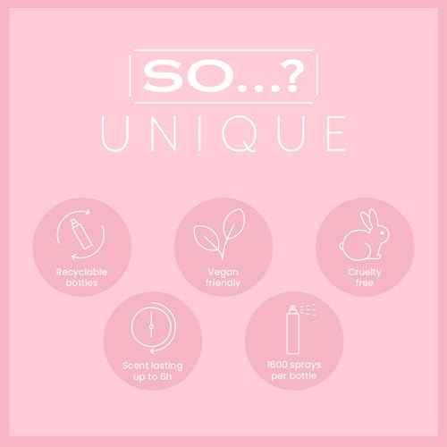 So...? Unique Body Mist - Rose Berry for Women - 5.1 oz Body Mist - Pack of 2