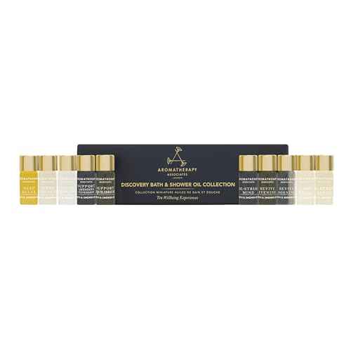 Aromatherapy Associates Essential Oil Blends ? Luxury Shower and Body Oils for Dry Skin, Daily Aromatherapy Care for Men & Women, 10-Pack (0.10 fl oz Each) in Decorative Gift Box
