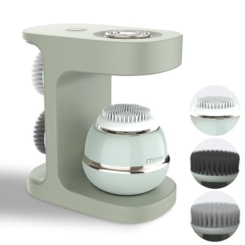 Facial Cleansing Brush Silicone Face Scrubber, Exfoliating Brush, Facial Massage Brush - for Gentle Exfoliation, Massage, Blackhead Removal and Makeup Removal