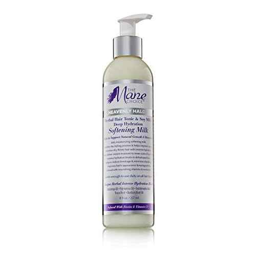 The Mane Choice Heavenly Halo Herbal Hair Tonic & Soy Milk Deep Hydration Softening Milk, 8 Ounce