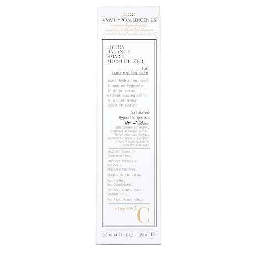 VMV Hypoallergenics Superskin Hydra Balance Smart Moisturiser for Combination Skin, 4 Fluid Ounce