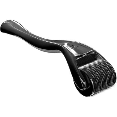 Derma Roller 540 Stainless Steel Black Microneedling Roller Facial Skin Care Home Use for Face Beauty Massage Tools
