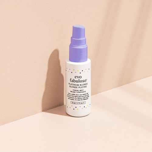 EVO Fabuloso Platinum Blonde Toning Mist - Platinum Hair Toner - Enhances Vibrancy, Neutralizes Yellow Tones