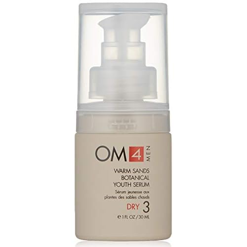 Organic Male OM4 Dry STEP 3: Warm Sands Botanical Youth Serum - Men's Skincare With anti-aging Vitamin C, Aloe Vera, and Hyaluronic Acid
