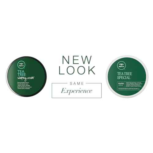 Tea Tree Shaping Cream, Hair Styling Cream, Long-Lasting Hold, Matte Finish, For All Hair Types