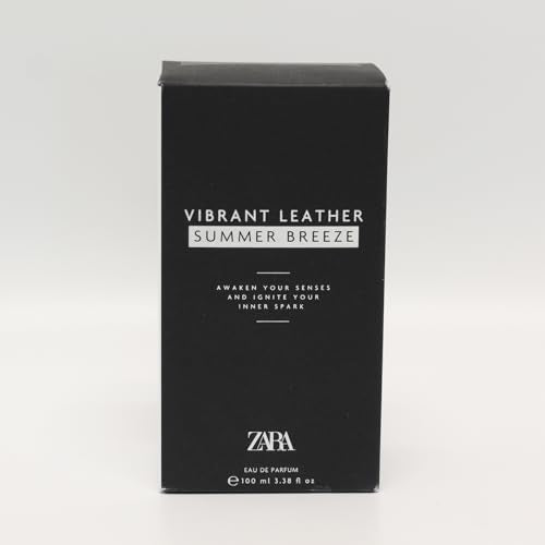 Zara Vibrant Leather Summer Breeze Perfume for Men Elegant Sophisticated Fragrance Perfect for Daily Wear Fresh Citrus Ginger Neroli Jasmine Tonka Bean Woody Eau de Parfum 100ml (3.38 fl oz)