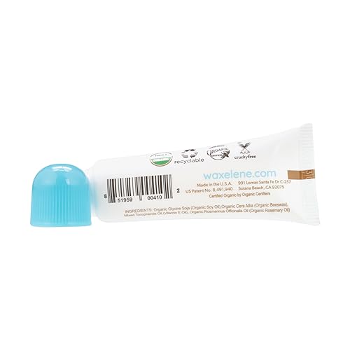Waxelene Original Organic Multipurpose Ointment Lip Tube Pack of 5, Best Lip Balm Ever Baby Eczema Chapped Dry Sensitive Skin Body Hand Face Moisturizer