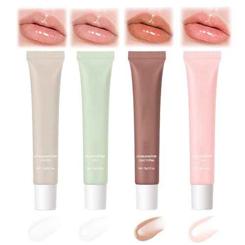 4Pack Special Lip Balms - Lip Balm Hydrating - Tinted Lip Butter Balm - Moisturizing Lip Gloss Set - Girls Lip Oil - Lip Moisturizer for Women - Lip Care Products - Gifts for Teen Girls