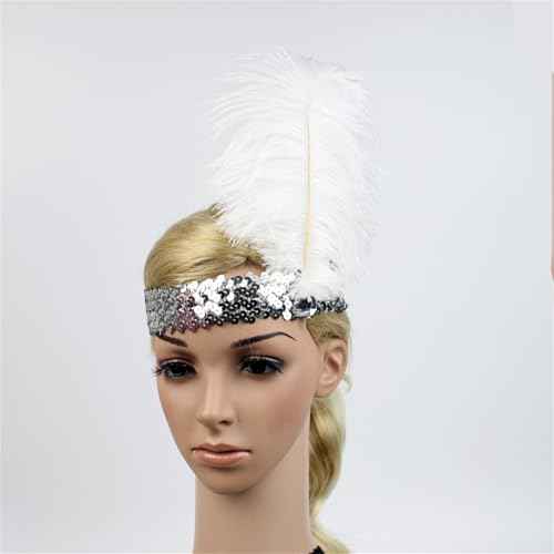 Women Flapper Headband Roaring 20s Accessories Fascinators for Women Hair Accessory Great Gatsby Headpiece