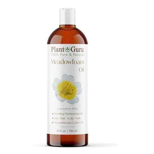 Meadowfoam Oil 32 fl. oz. Cold Pressed 100% Pure Natural Carrier ? Skin, Face, Body, and Hair Moisturizer. Ideal for DIY Creams, Lotions, and Lip Balms