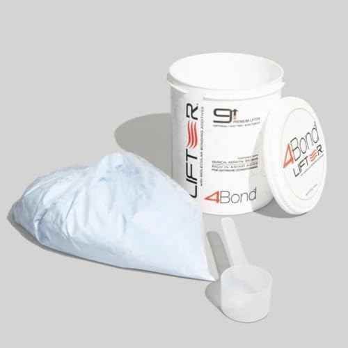 4BOND Premium Hair Bleach Powder Lightener | Blue Based Lightener | Up To 9 Levels Of Lift | Infused with Amino Acids, and Quinoa, Keratin and Baobab Proteins For Repairative Conditioning 16 Fl Oz