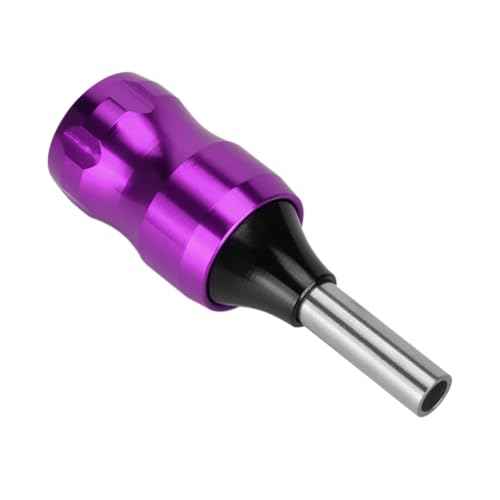 ATOMUS Tattoo Grip Handle, 24mm Short Aluminum Grip for Standard Needles 2mm Screw Lock Non-Slip Tattoo Machine Handle Lightweight Tattoo Equipment for Artists