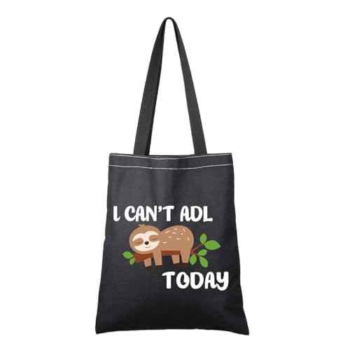 G2TUP Occupational Therapy Therapist Gift I Can't ADL Today Makeup Bag OT Life Sloth Bag Occupational Therapist Joke Gift